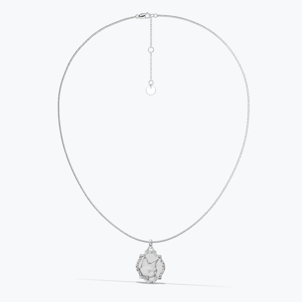 Pet Photo Relief Necklace-925 Sterling Silver