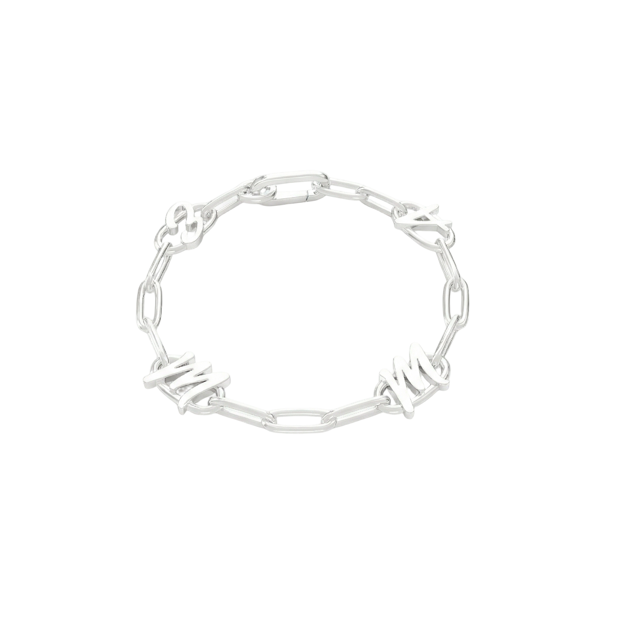 Personalized Initial Link Bracelet – Custom Letter Chain Bracelet for Women or Men