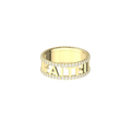 Personalized Letter Ring | Custom Name & Signature Ring SR001BR