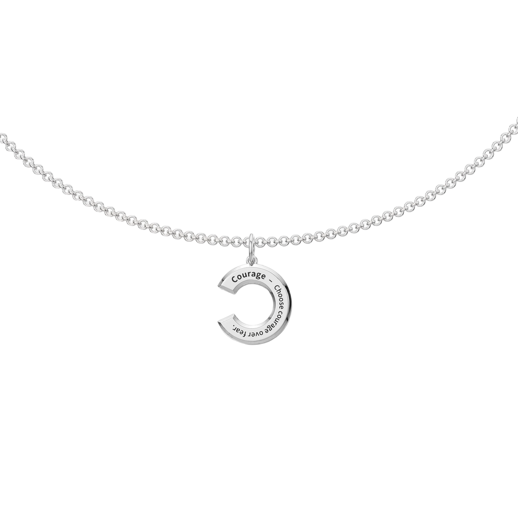 Personalized 3D Initial Necklace – Custom Letter Pendant