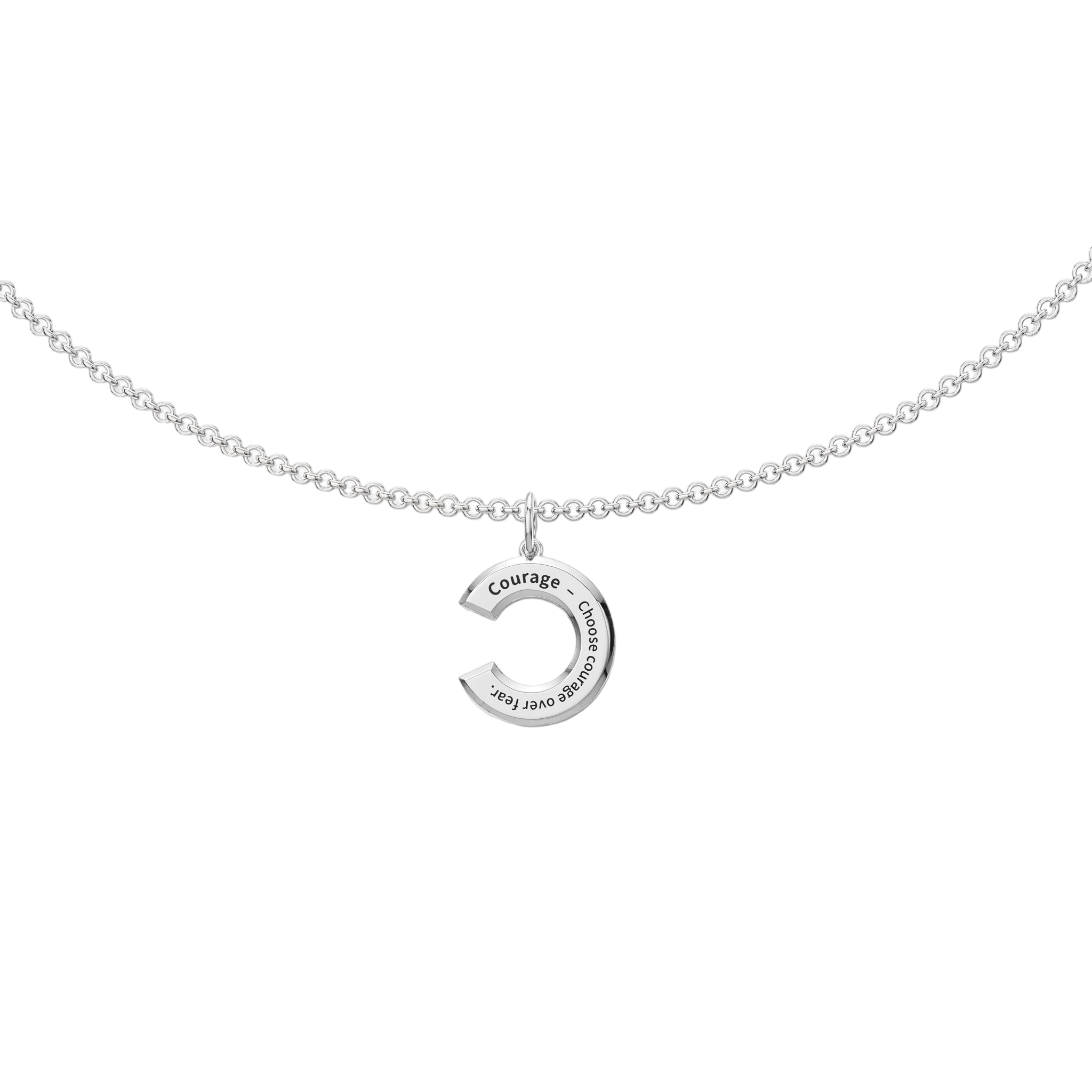 Personalized 3D Initial Necklace – Custom Letter Pendant
