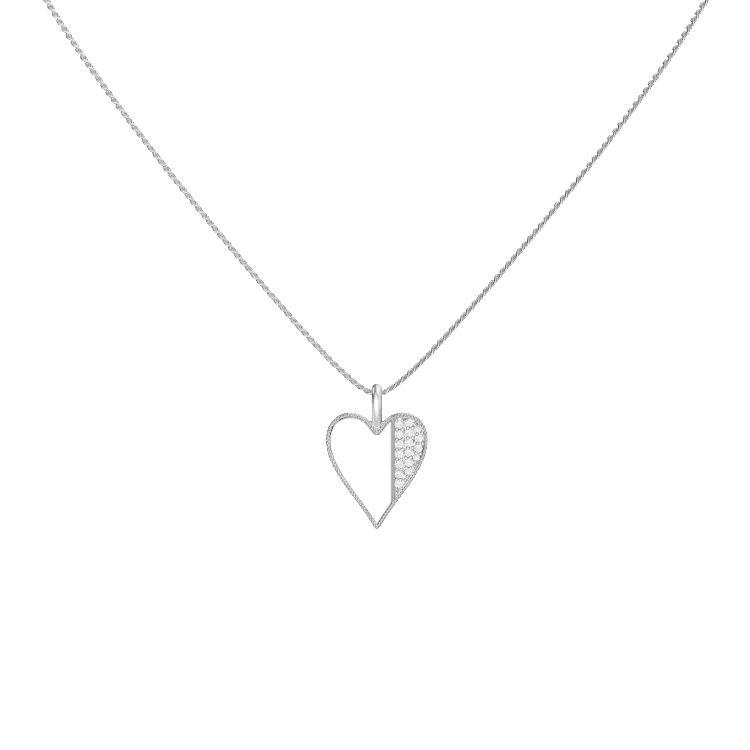 Fingerprint Heart Keepsake Necklace – Personalized Engraved Pendant