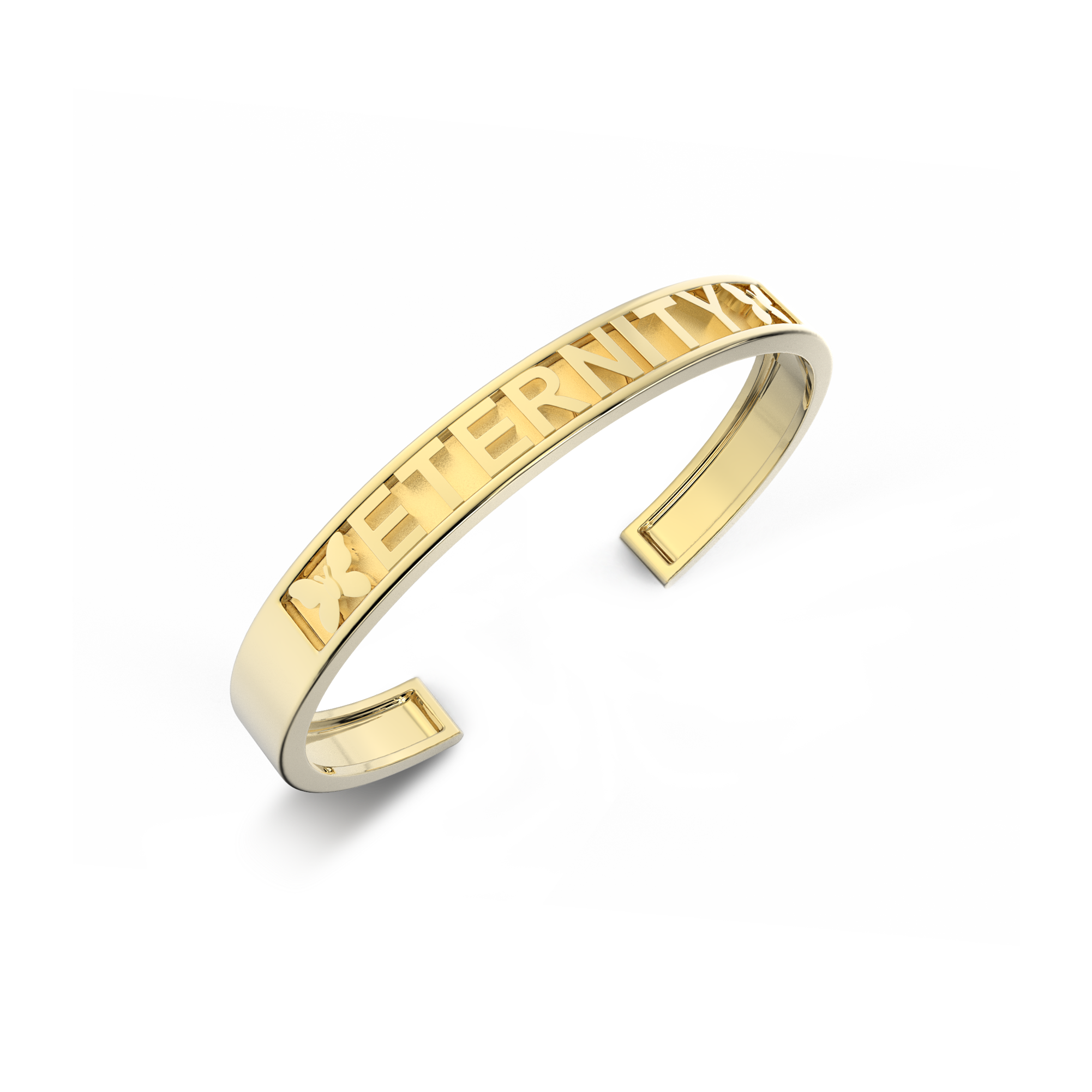 Modular Letter Cuff Bracelet | Personalized Name Bangle, 18K Gold Plated Adjustable Jewelry