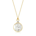 Celestial Zodiac Pendant Necklace - Mother of Pearl and Sterling Silver