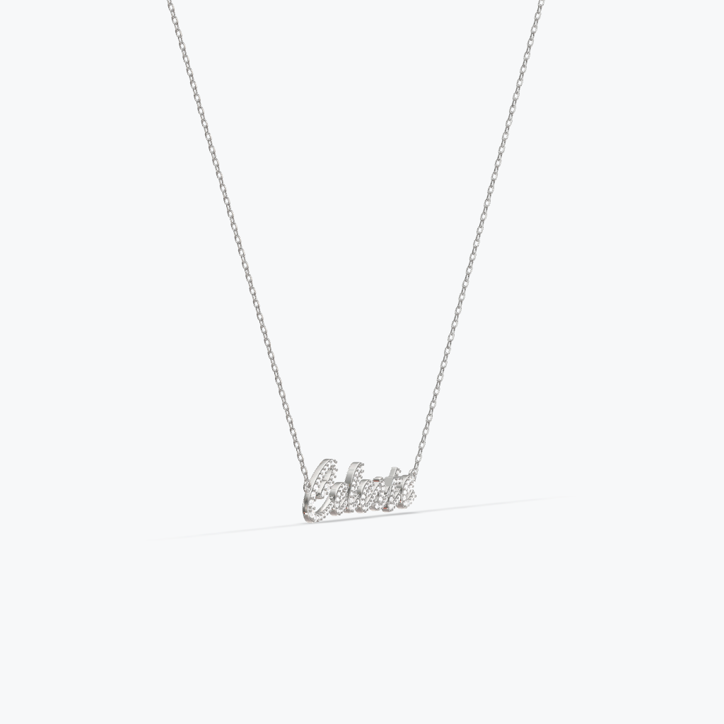 Personalized Script Name Necklace - S925 Sterling Silver