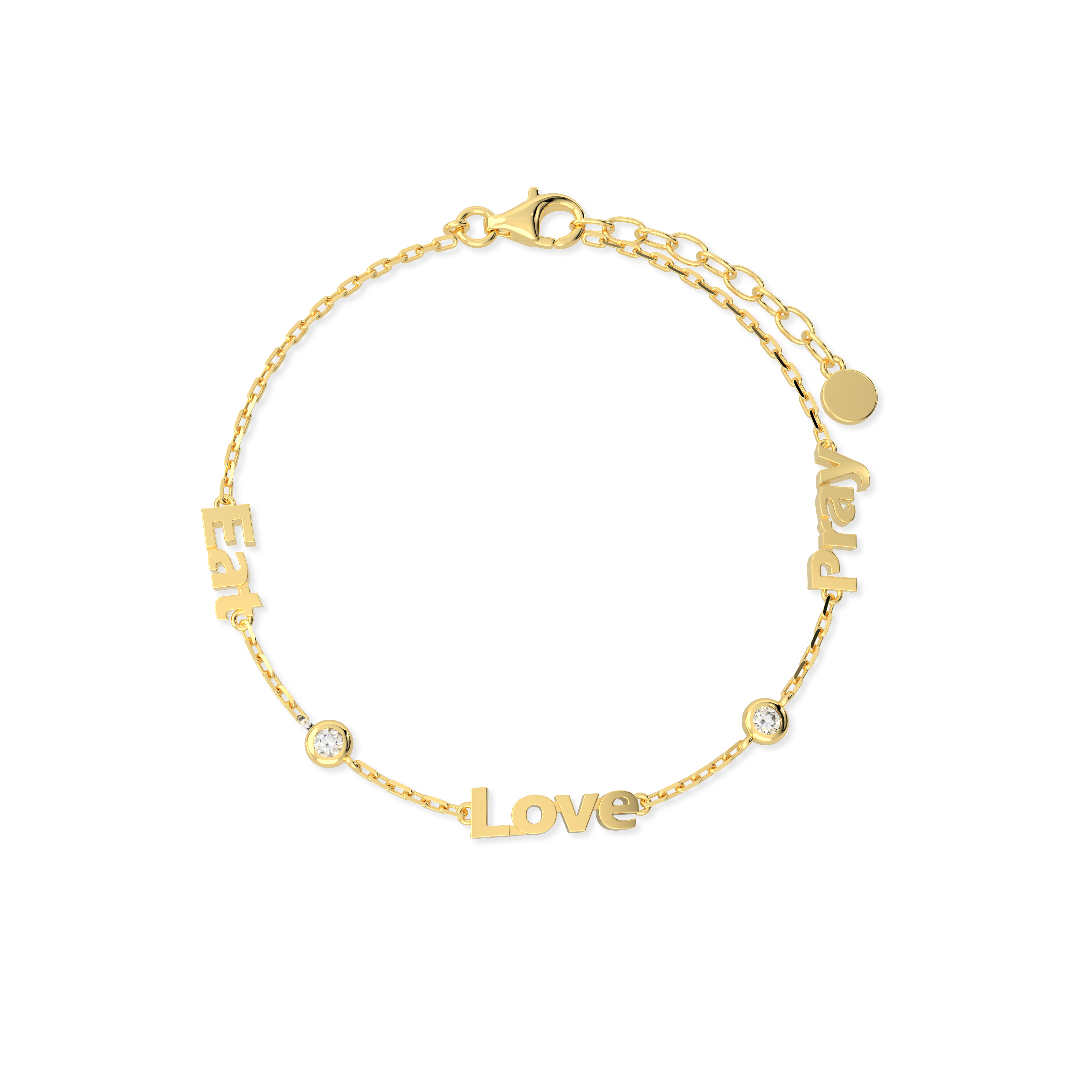 Personalized Gold Initial and Name Bracelet for Women, Faith Inspired Scripture Bracelet Gift for Her