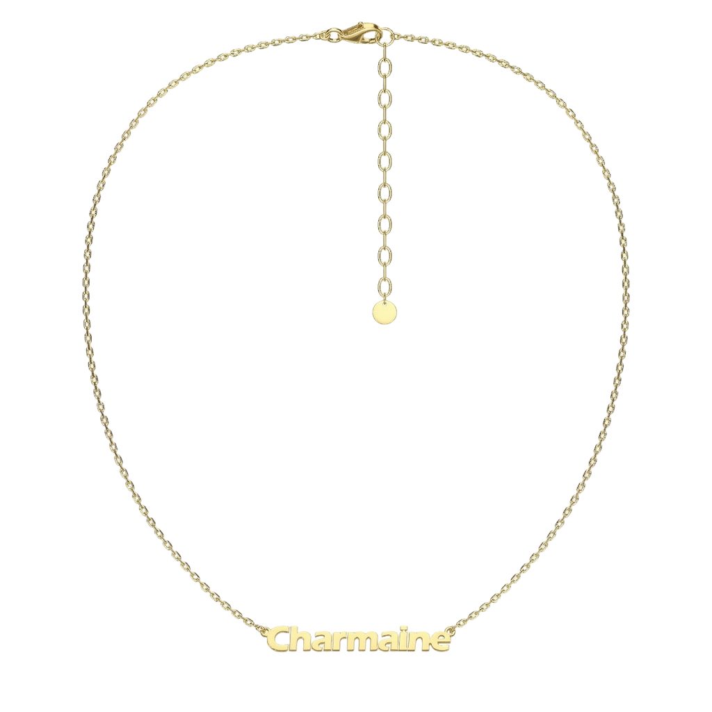 Personalized Name Necklace-18K Gold Plated