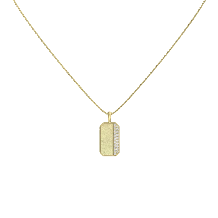 Custom Engraved Fingerprint Pendant