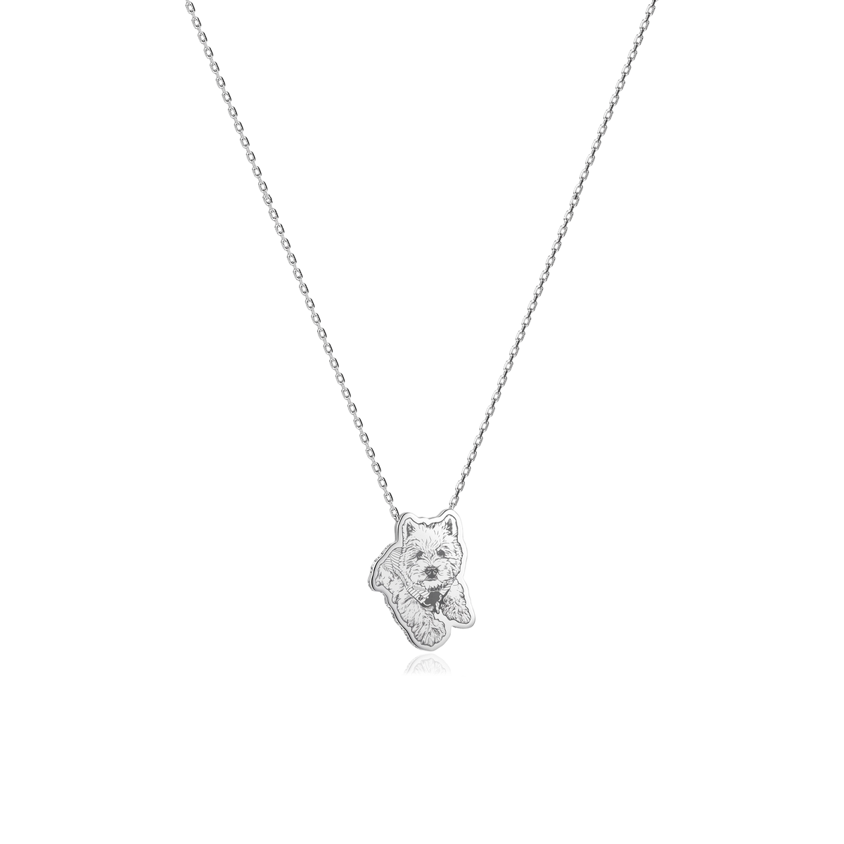 Custom 3D Pet Portrait Necklace