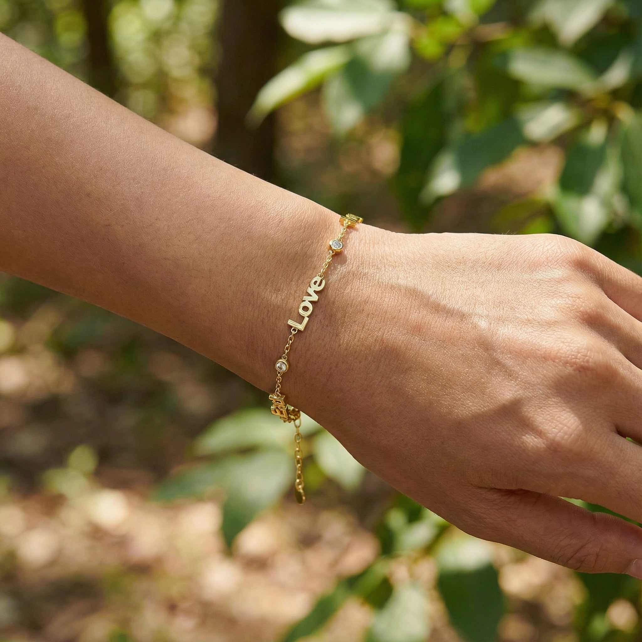Personalized Gold Initial and Name Bracelet for Women, Faith Inspired Scripture Bracelet Gift for Her