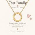 Personalized Family Circle Birthstone Necklace