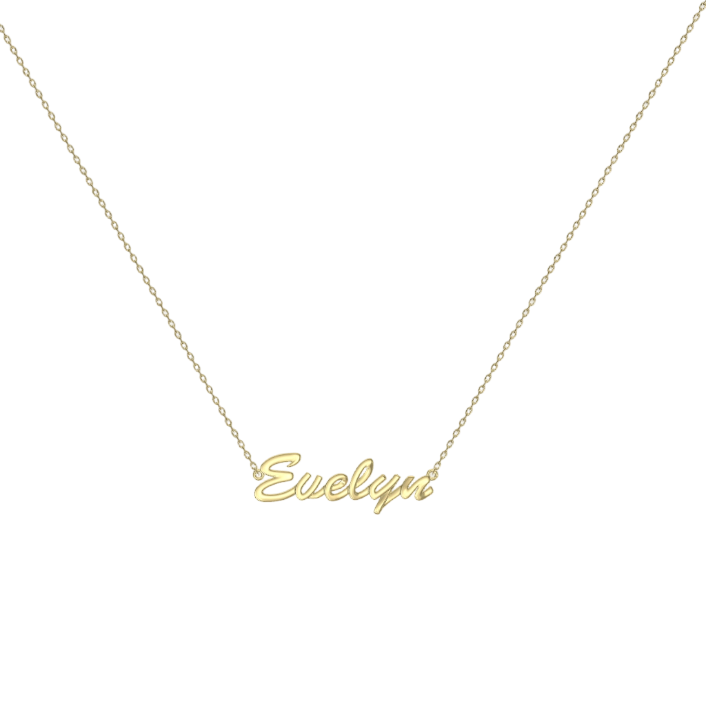 Personalized Romantic Script Name Necklace - S925 Sterling Silver
