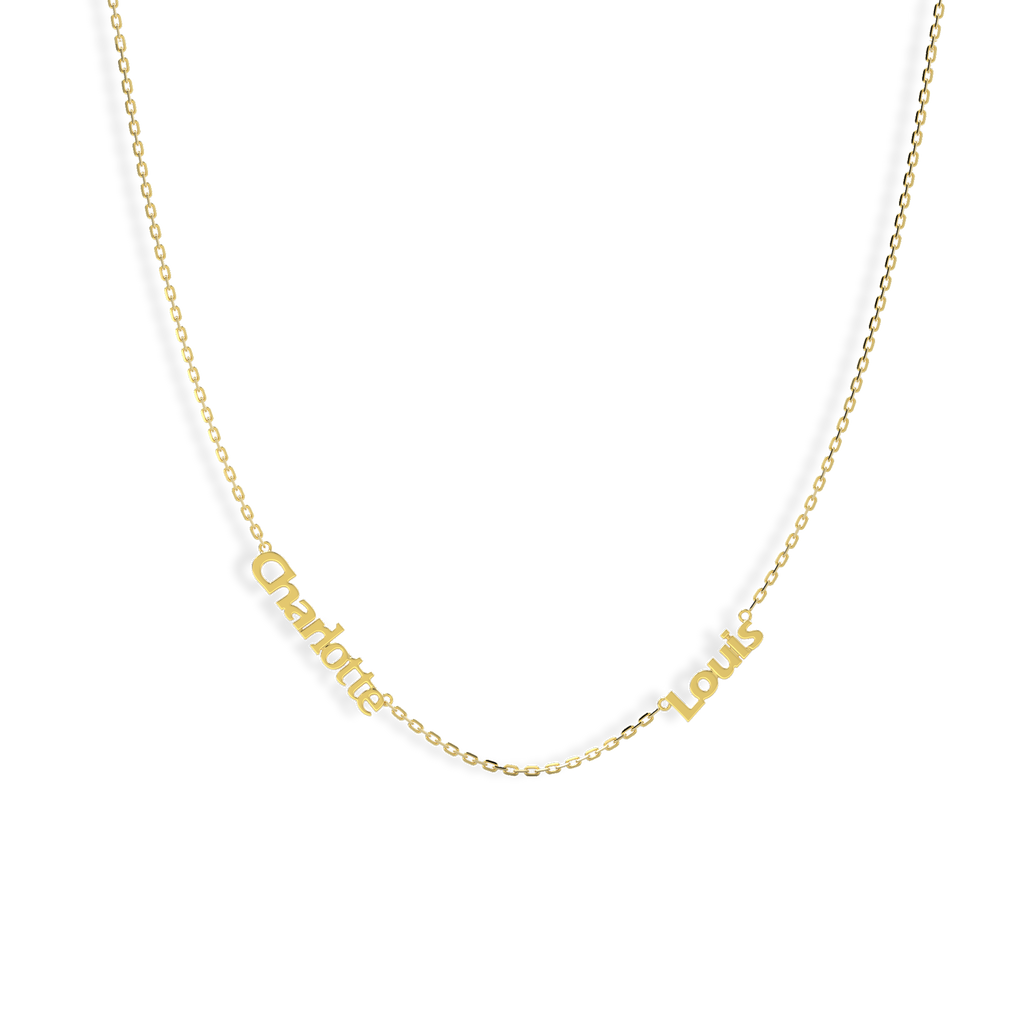 Linked by Love – Name Necklace with Emotional Spark SN014H