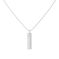 Personalized Fingerprint Bar Necklace