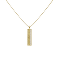 Personalized Fingerprint Bar Necklace