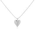 Heart Memorial Necklace – Custom Engraved Pendant, Personalized Keepsake SN045