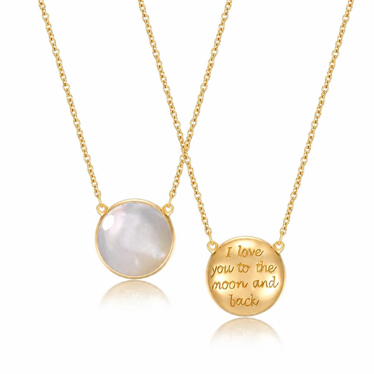 Mother of Pearl Pendant Necklace – 925 Sterling Silver