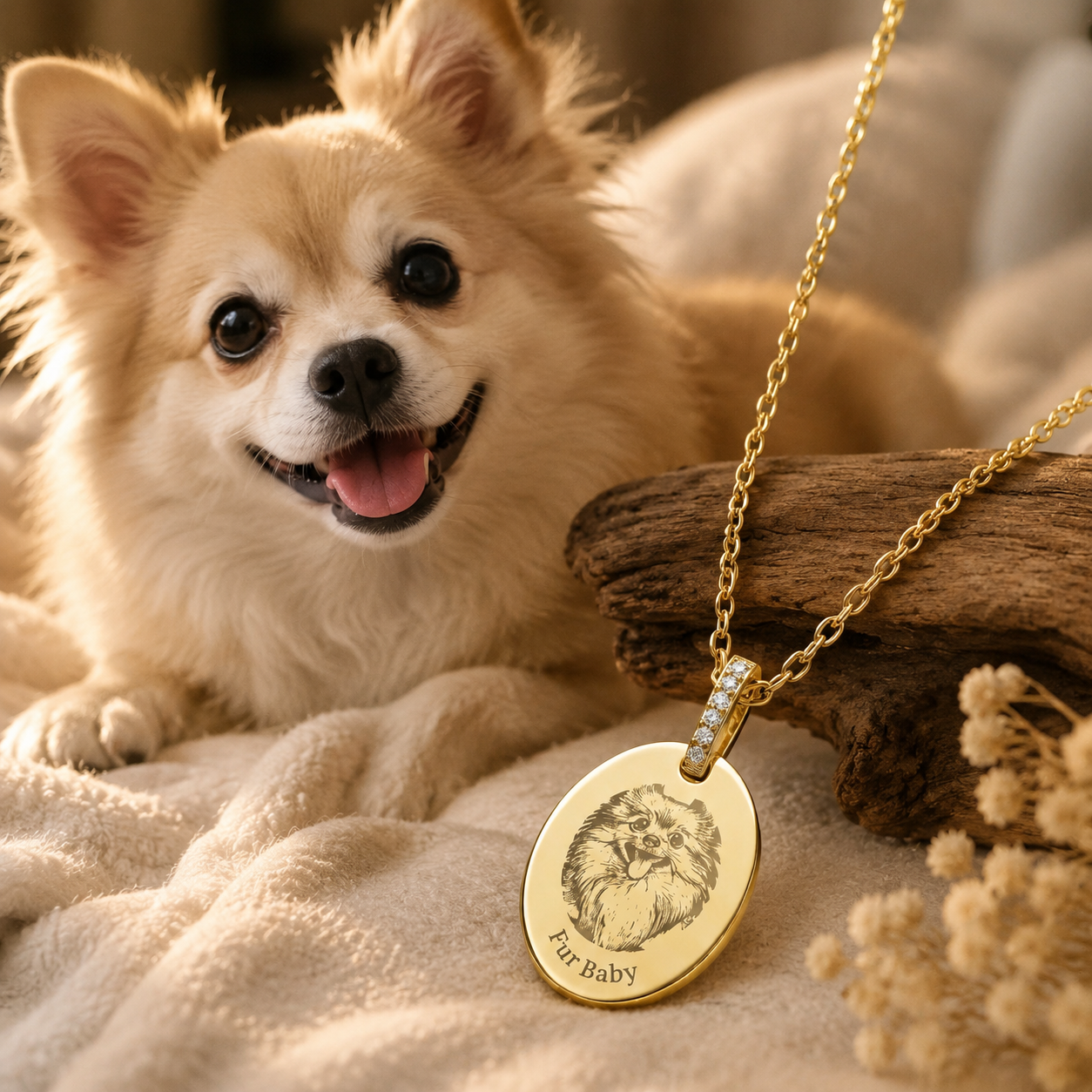Personalized Pet Portrait Necklace-s925 sterling silver