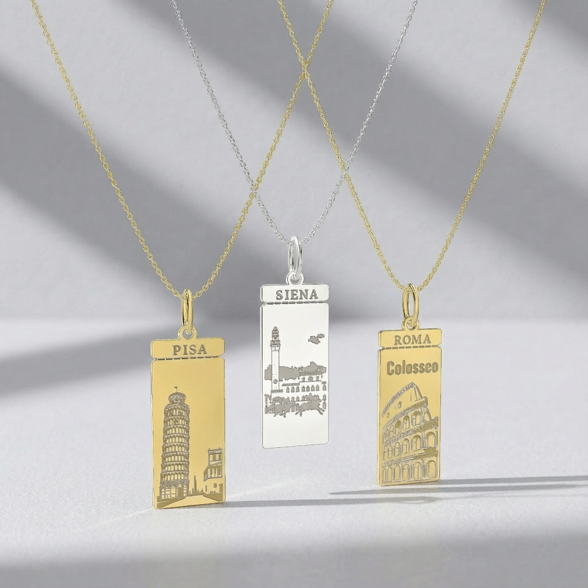 Custom Boarding Pass Necklace – Personalized Travel Ticket Pendant with Photo and Engraving