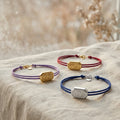 Custom Initial Bracelet with Faceted Beads – Personalized Name Jewelry Gift