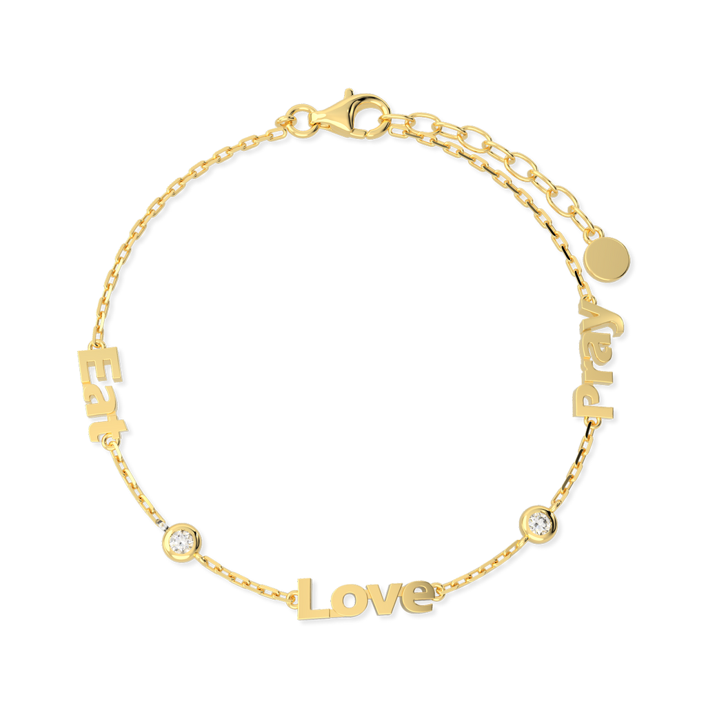 Bracelet prénom personnalisé | Bracelet famille et amour sur mesure SB002BR