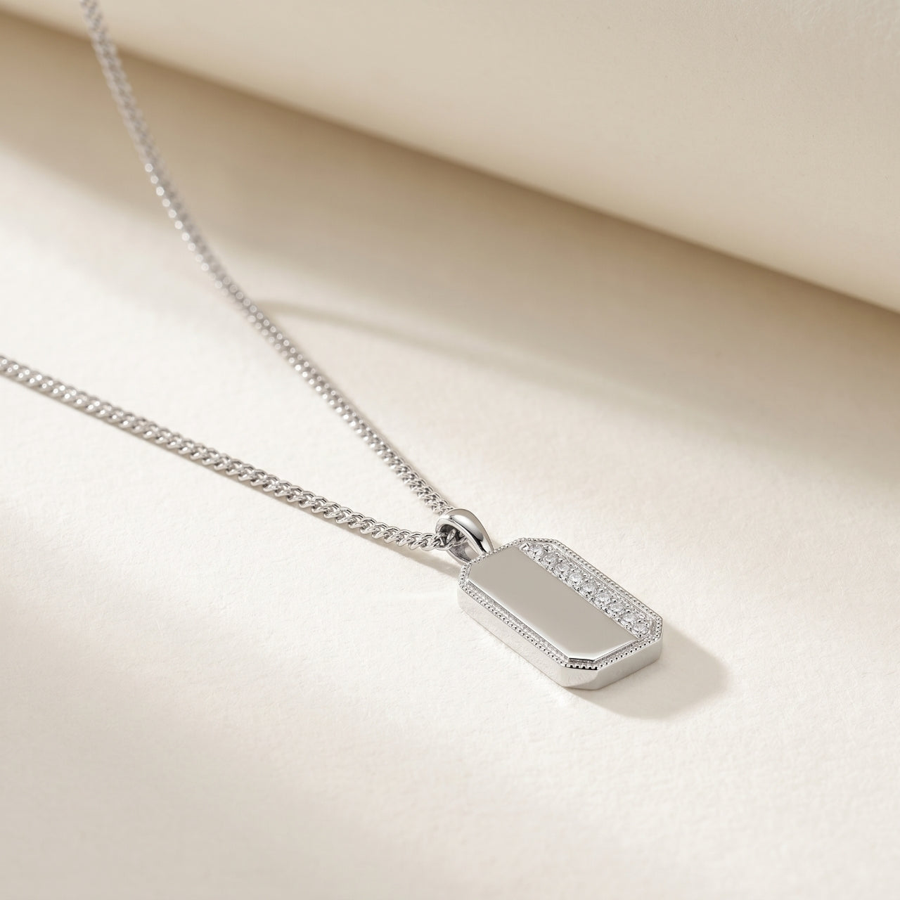 Personalized Engraved Tag Necklace