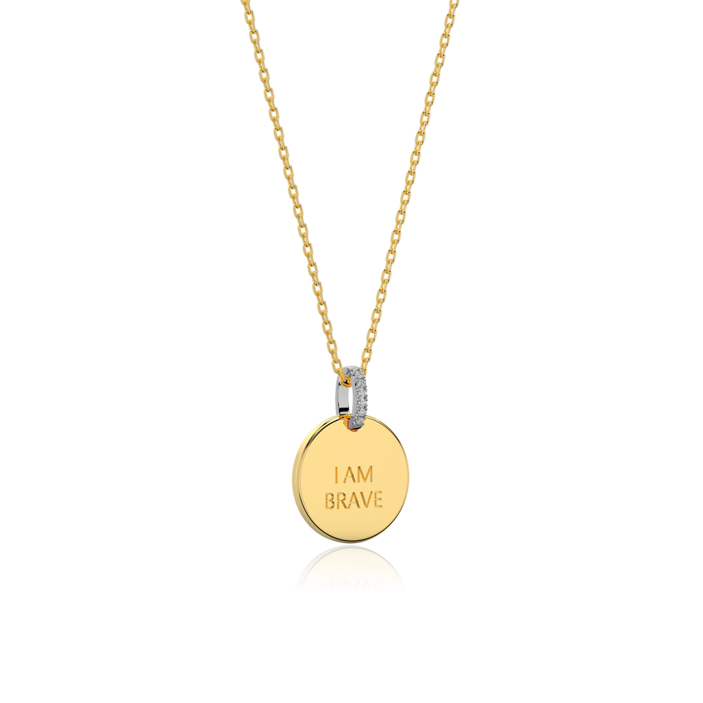 Personalized Photo Engraving Necklace, Double Side Custom Keepsake Pendant with Fingerprint and Message SP003