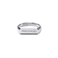Bague Chevalière Gravée Personnalisée pour Femme & Homme – Bague d'Amour Personnalisée pour Couple SR011