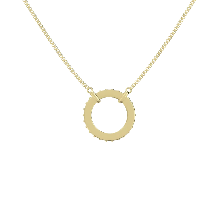 Personalized Family Circle Birthstone Necklace