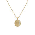 Personalized Fingerprint Round Necklace – Custom Engraved Keepsake Pendant
