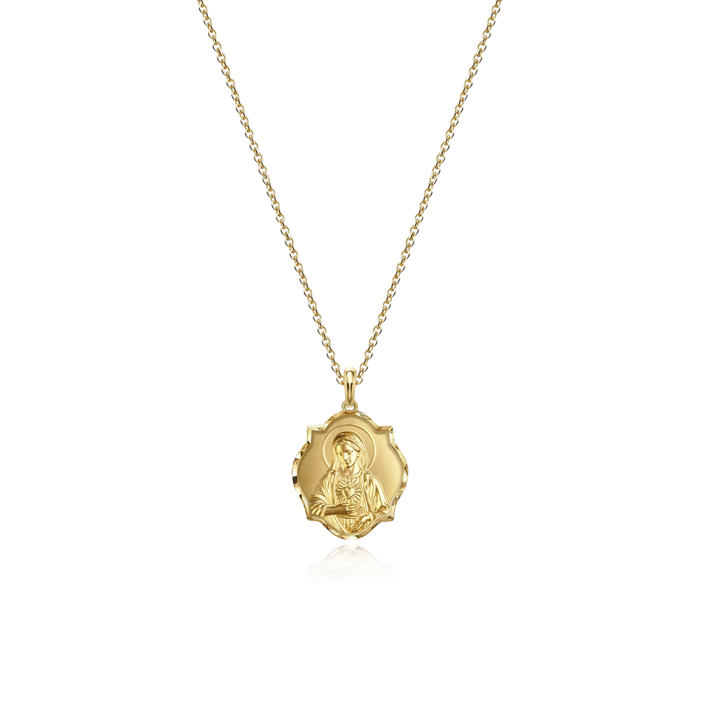 Custom Relief Necklace – Engraved Medallion Photo Pendant, Faith and Memorial Jewelry