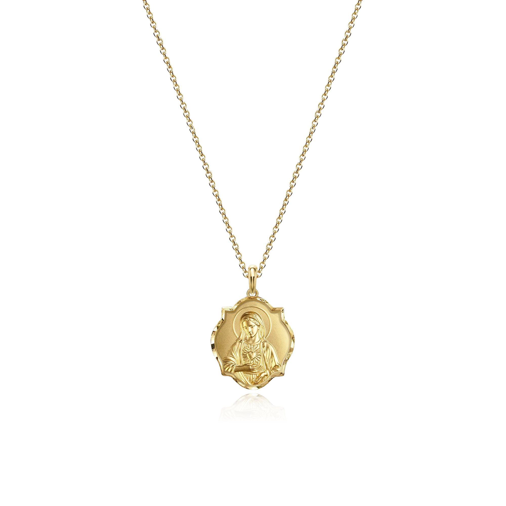 Custom Relief Necklace – Engraved Medallion Photo Pendant, Faith and Memorial Jewelry