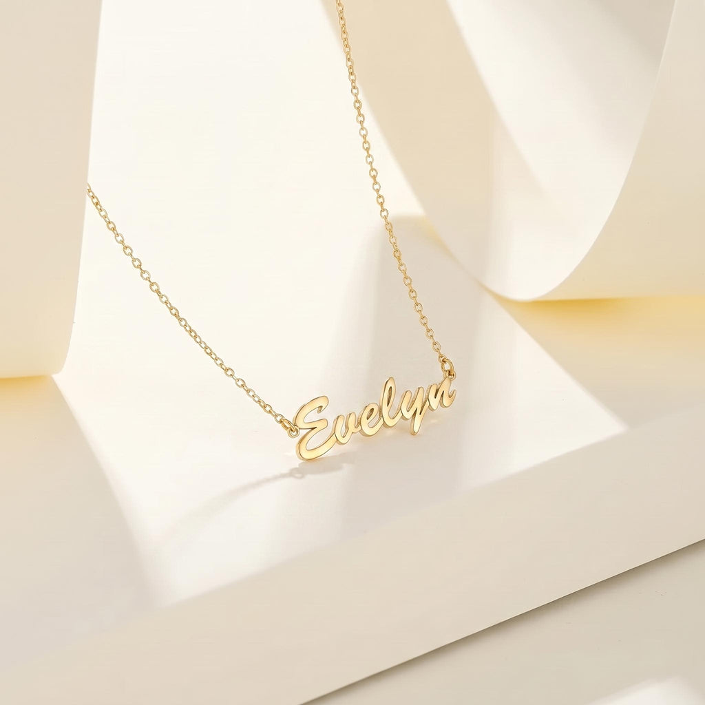 Personalized Romantic Script Name Necklace - S925 Sterling Silver