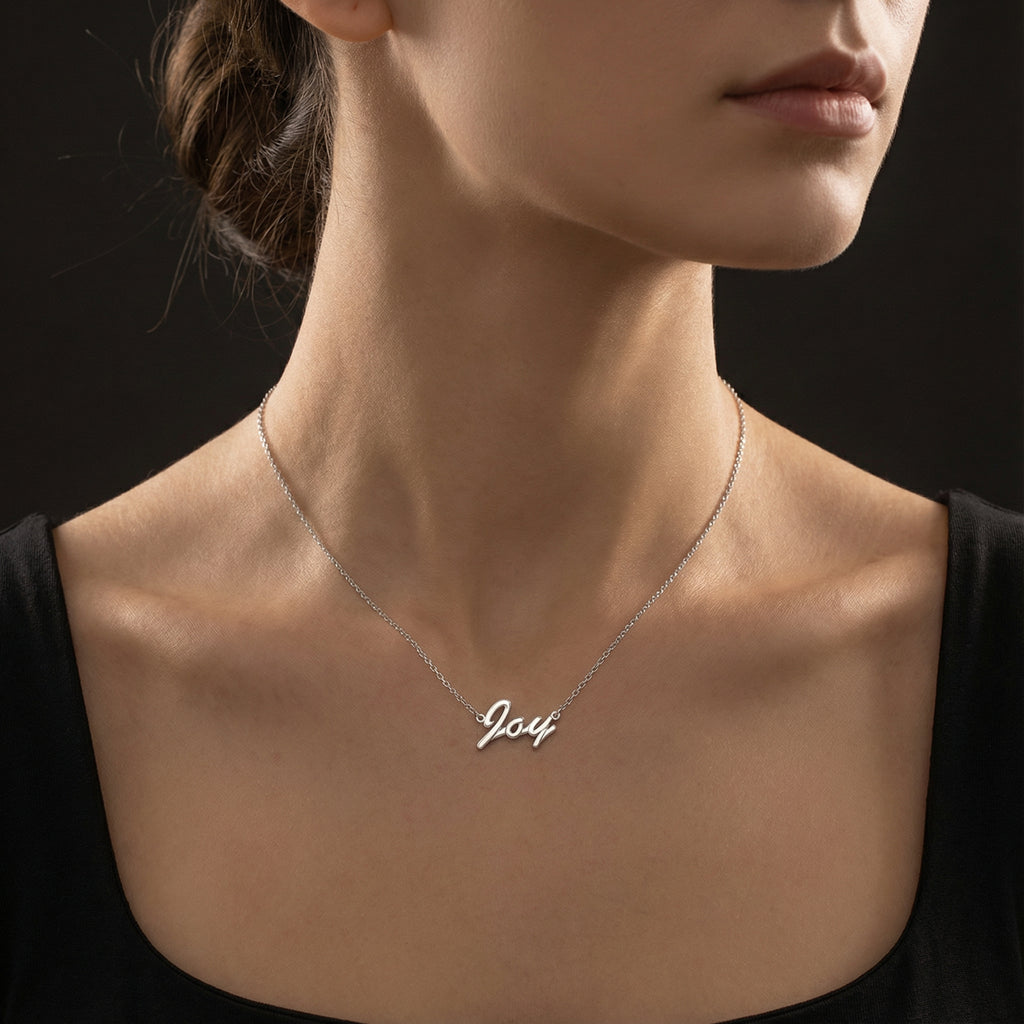 Classic Personalized Name Necklace - S925 Sterling Silver