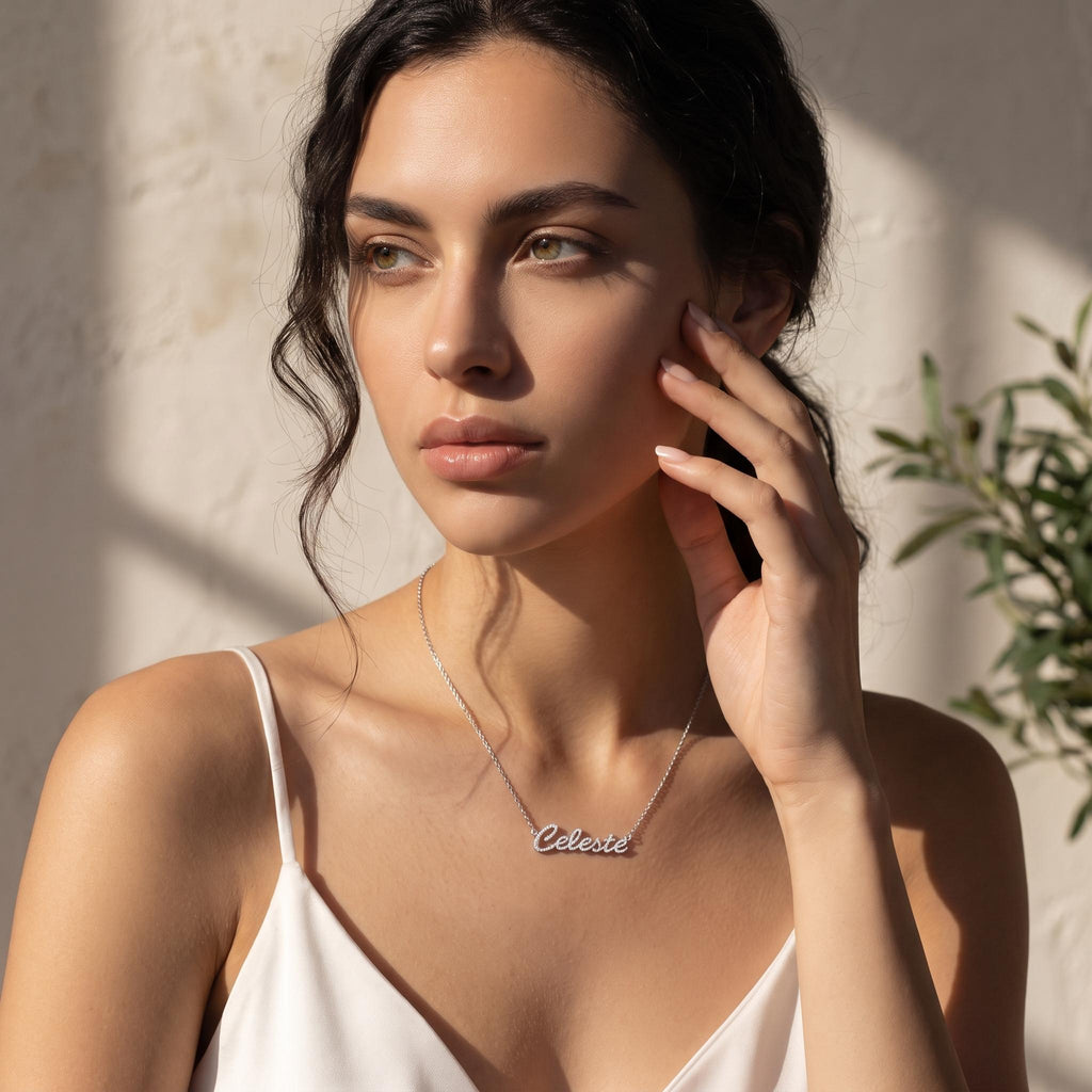 Personalized Script Name Necklace - S925 Sterling Silver