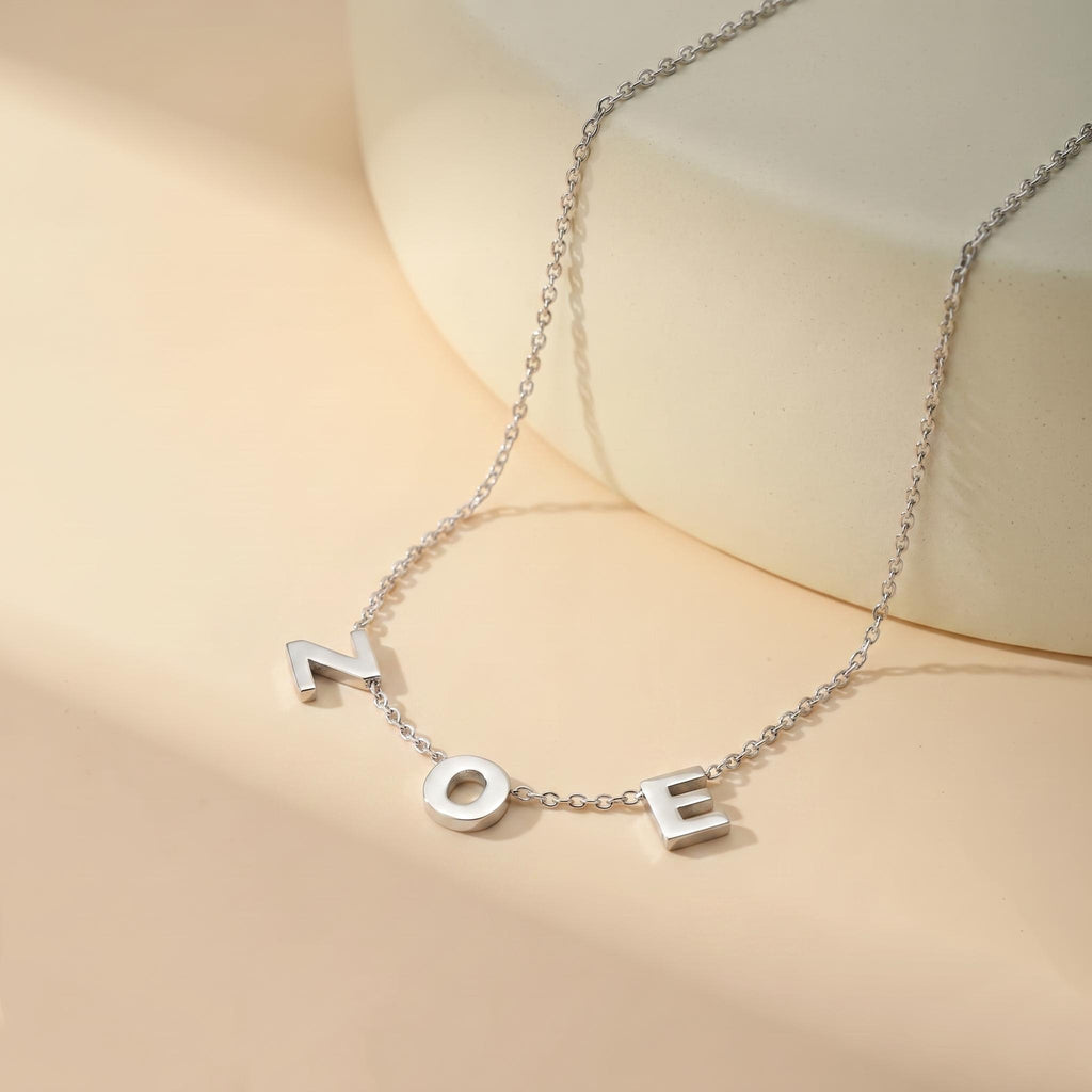Personalized Spaced Letter Name Necklace