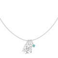 Personalized Name and Birthstone Charm Necklace