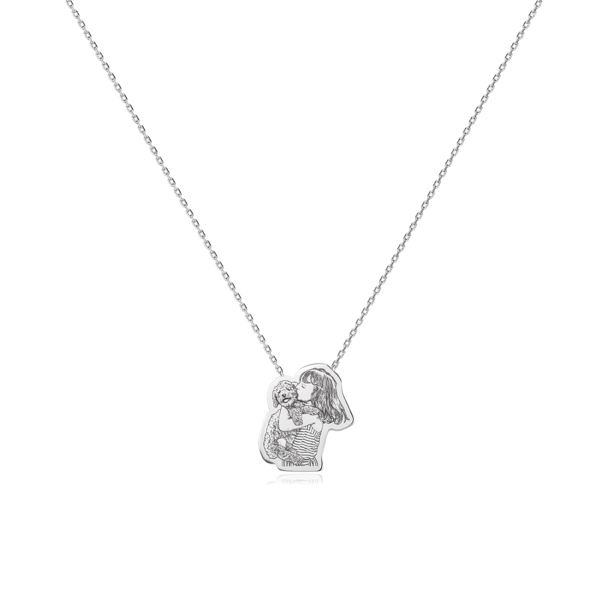 Custom 3D Pet Portrait Necklace