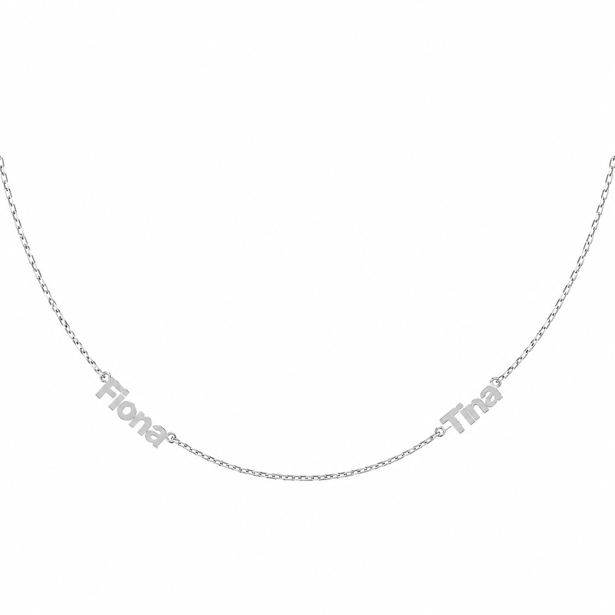 Double Name Necklace - Personalized Jewelry