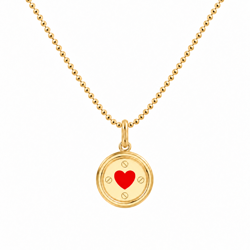 Personalized Enamel Keepsake Necklace-925 Sterling Silver