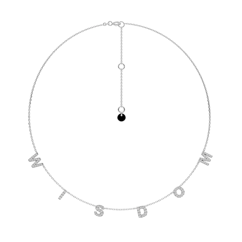 Personalized Sparkle Word Necklace