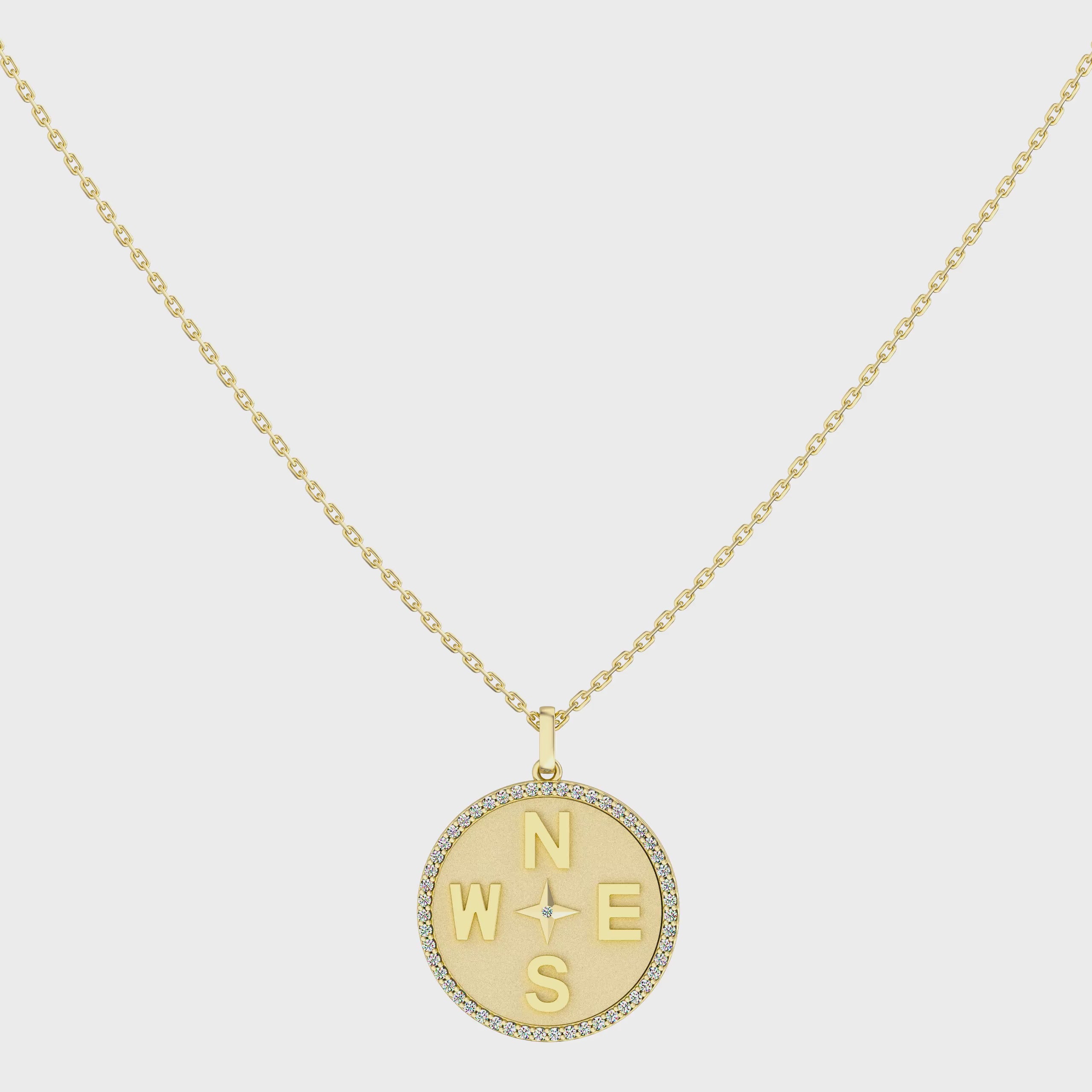Personalized Medallion Necklace | Custom Letter & Lucky Symbol Pendant with Engraving or Photo Upload, 18K Gold Plated