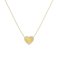Collier Cœur Personnalisé avec Initiale pour Femme – Pendentif Lettre Plaqué Or 18 Carats avec Gravure Personnalisée au Dos
